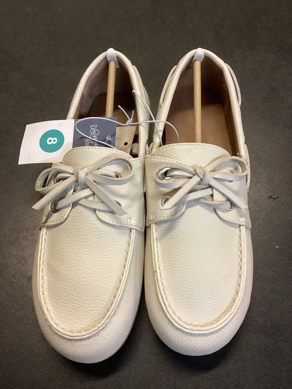 Women's Midge Boat Shoe Flats - Universal Thread - off white - new